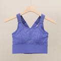 Olive Green Full-Coverage Sports Bra with Racerback Keyhole and Wide Band