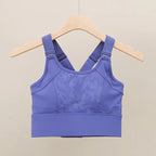 Olive Green Full-Coverage Sports Bra with Racerback Keyhole and Wide Band