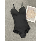 Adjustable Strap Firm Control Bodysuit with Built-In Molded Cups