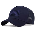Unisex Breathable Mesh Baseball Cap with Embroidered Patch for Casual Outdoor Everyday Wear