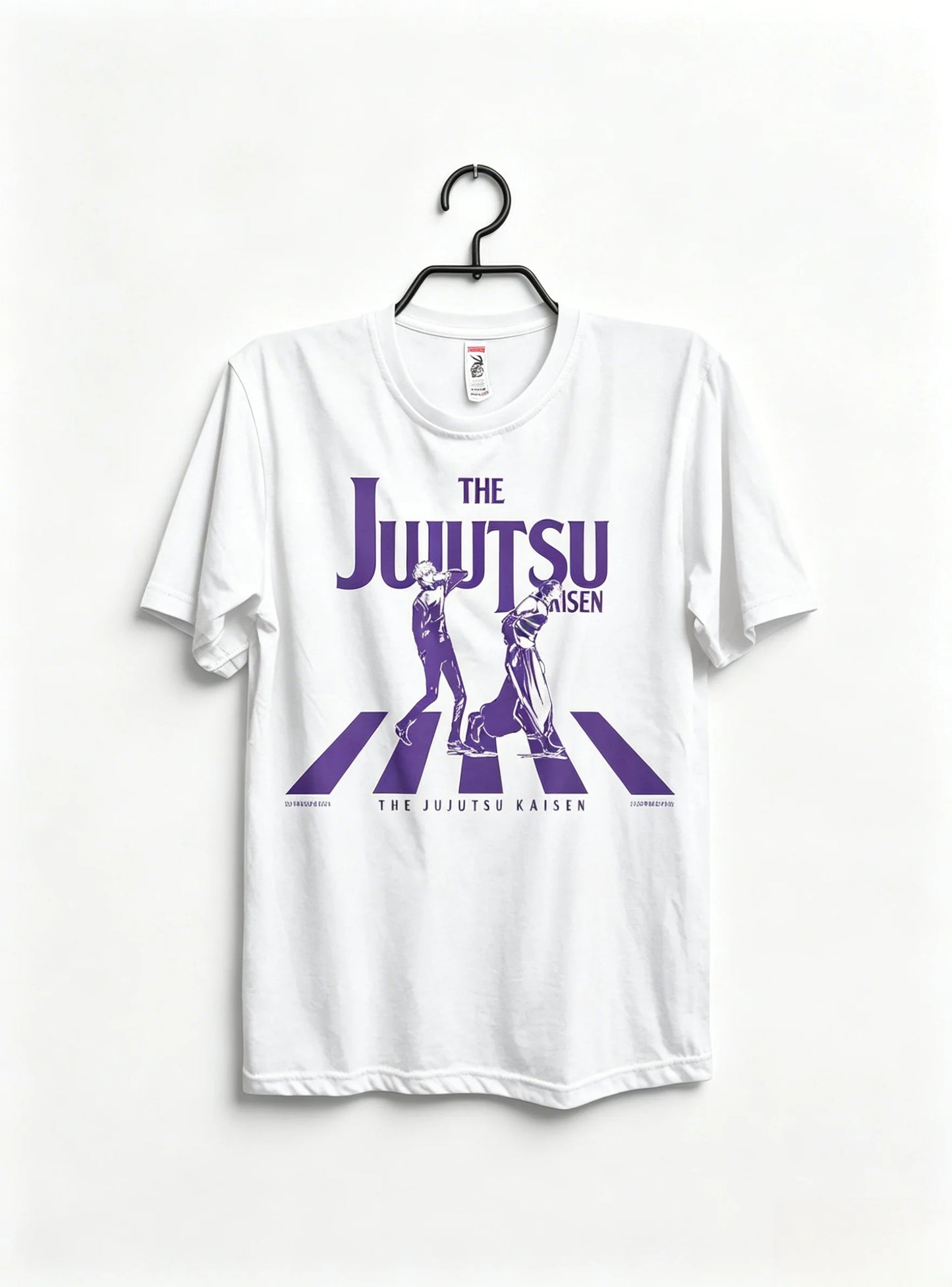 Minimal Shadow Anime Graphic Oversized Washed Cotton Casual T-Shirt