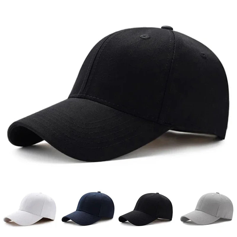 Minimalist Solid Baseball Cap Adjustable Curved Brim Casual Streetwear Fashion Hat