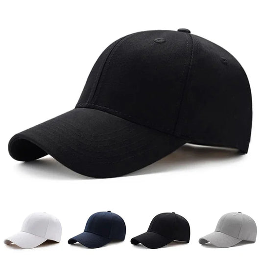 Minimalist Solid Baseball Cap Adjustable Curved Brim Casual Streetwear Fashion Hat