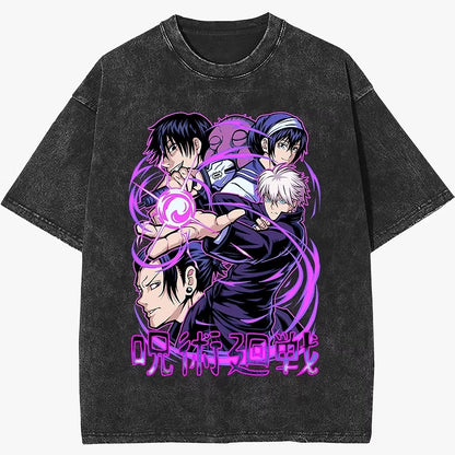 Anime Mystic Squad Manga Graphic Vintage Oversized Streetwear Cotton Tee