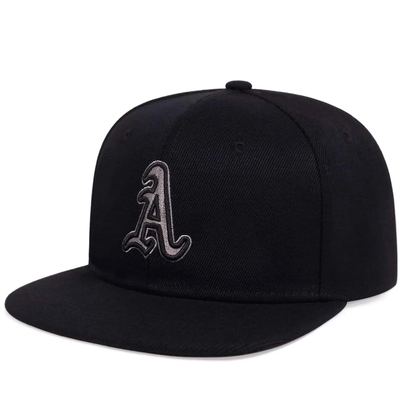 Structured Embroidered Flat Brim Hip Hop Cap for Modern Streetwear and Casual Fashion