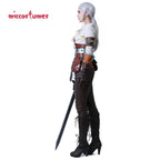 Women's Utility-Inspired Costume Set with Buckled Harness Details, Gloves and Waist Pouches
