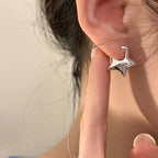 Celestial Star Hoop Earrings for Y2K Fairy Grunge and Alternative Fashion