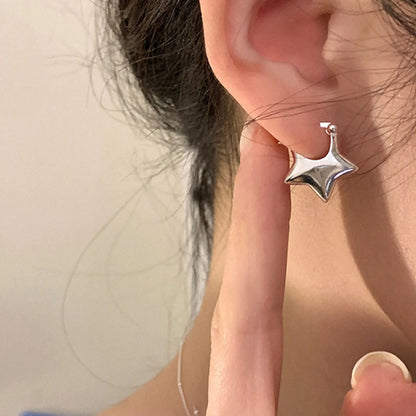 Celestial Star Hoop Earrings for Y2K Fairy Grunge and Alternative Fashion