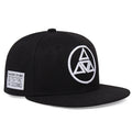 Minimalist Embroidered Snapback Cap Adjustable Flat Brim Casual Streetwear Fashion Hat