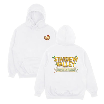 Retro Pixel Graphic Hoodie with Relaxed Streetwear Silhouette and Back Print