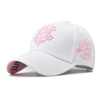 Structured Embroidered Baseball Cap with Decorative Geometric Details for Contemporary Streetwear Fashion