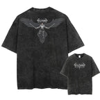 Dark Gothic Streetwear Tee with Vintage Occult-Inspired Graphic Artwork