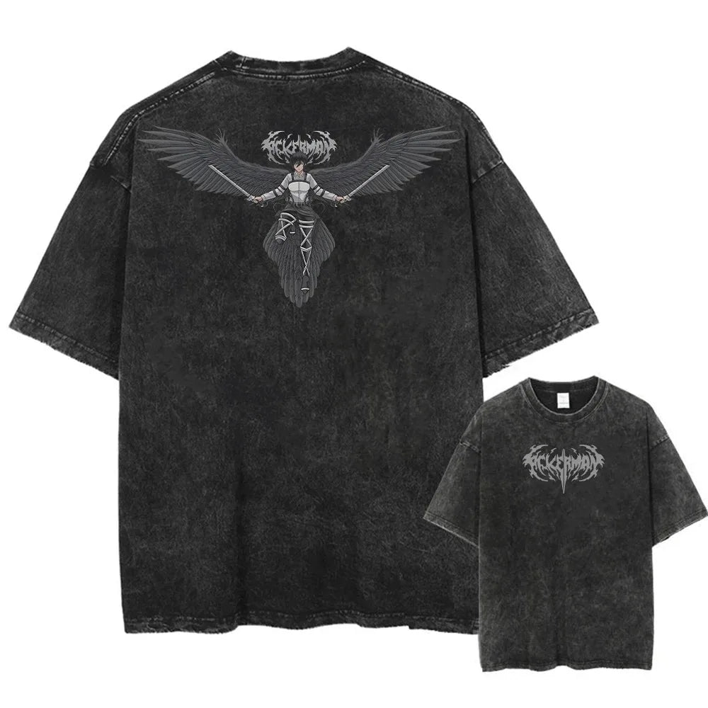 Dark Gothic Streetwear Tee with Vintage Occult-Inspired Graphic Artwork
