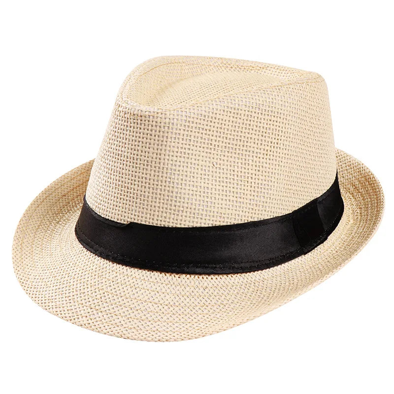 Foldable Wide Brim Straw Visor Hat with Open Top Design for Beach and Summer Travel