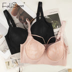 Longline Lace-Trim Underwire Minimizer Bra with Full Back Coverage