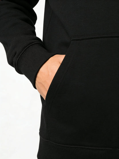 Heavyweight Oversized Streetwear Hoodie with Bold Typography Graphic Design