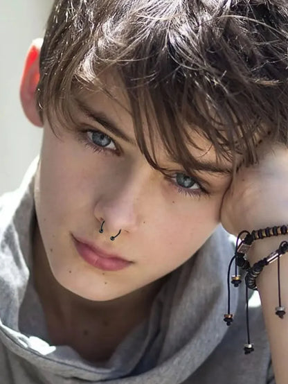 Decorative Faux Septum Nose Ring for Punk Gothic Fashion Looks