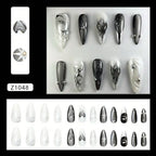 Sculpted Gothic Charm Press-On Nail Art Collection