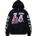 Anime Manga Streetwear Hoodie With Retro Graphic Character Illustration Artwork