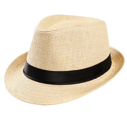 Foldable Wide Brim Straw Visor Hat with Open Top Design for Beach and Summer Travel