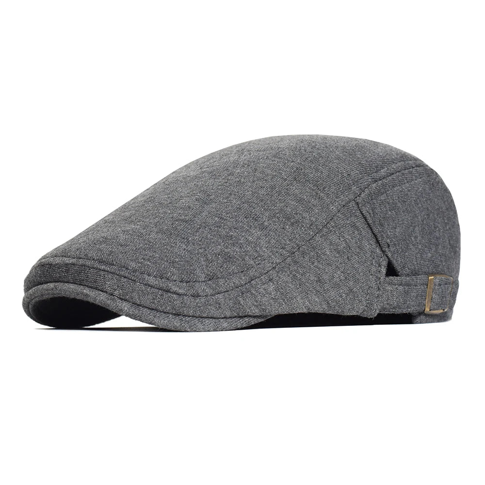 Classic Suede Flat Cap with Adjustable Fit for Everyday Casual Vintage Outdoor Style
