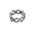 Thorn Crown Statement Ring for Gothic Punk and Dark Alternative Fashion