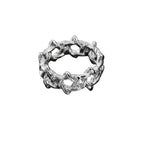 Thorn Crown Statement Ring for Gothic Punk and Dark Alternative Fashion
