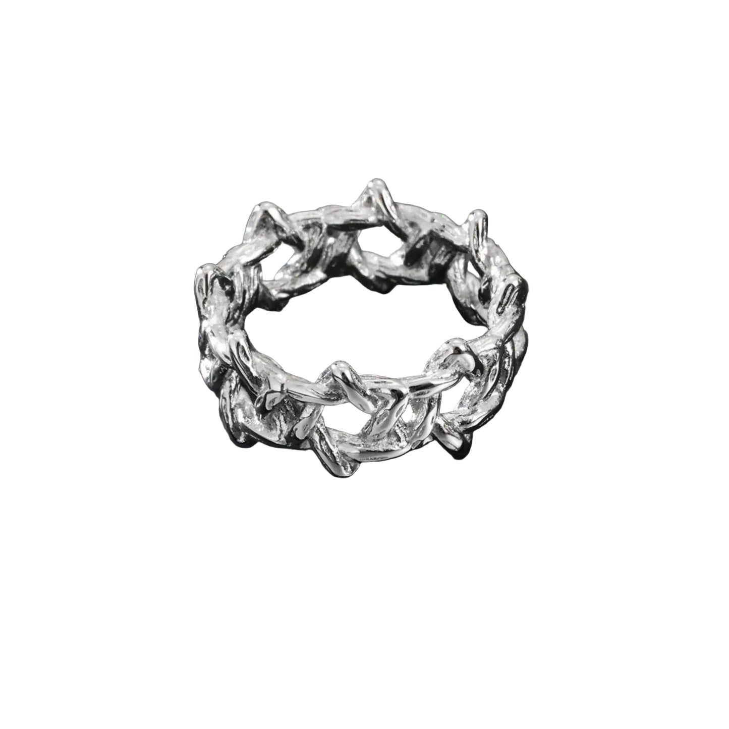 Thorn Crown Statement Ring for Gothic Punk and Dark Alternative Fashion