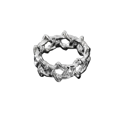 Thorn Crown Statement Ring for Gothic Punk and Dark Alternative Fashion