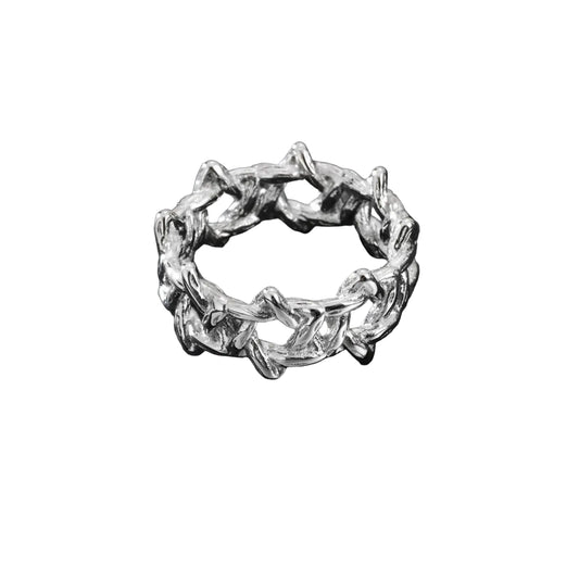 Thorn Crown Statement Ring for Gothic Punk and Dark Alternative Fashion