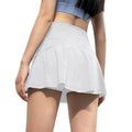 High Waist Athletic Skort with Flared Hem Performance Tennis Styling
