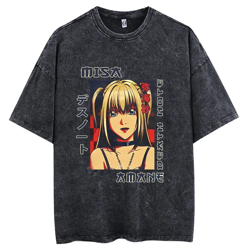 Retro Anime Streetwear Oversized Vintage Graphic Fashion Tee