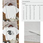 Minimal Graphic Crop Tee with Relaxed Fit and Casual Everyday Styling