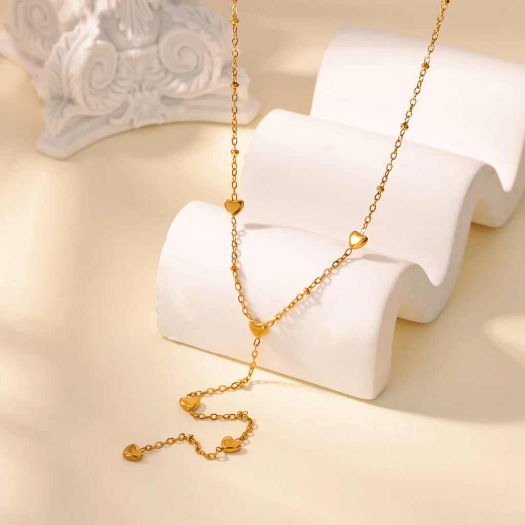 Layered Heart Pendant Necklace for Dark Feminine and Alternative Fashion