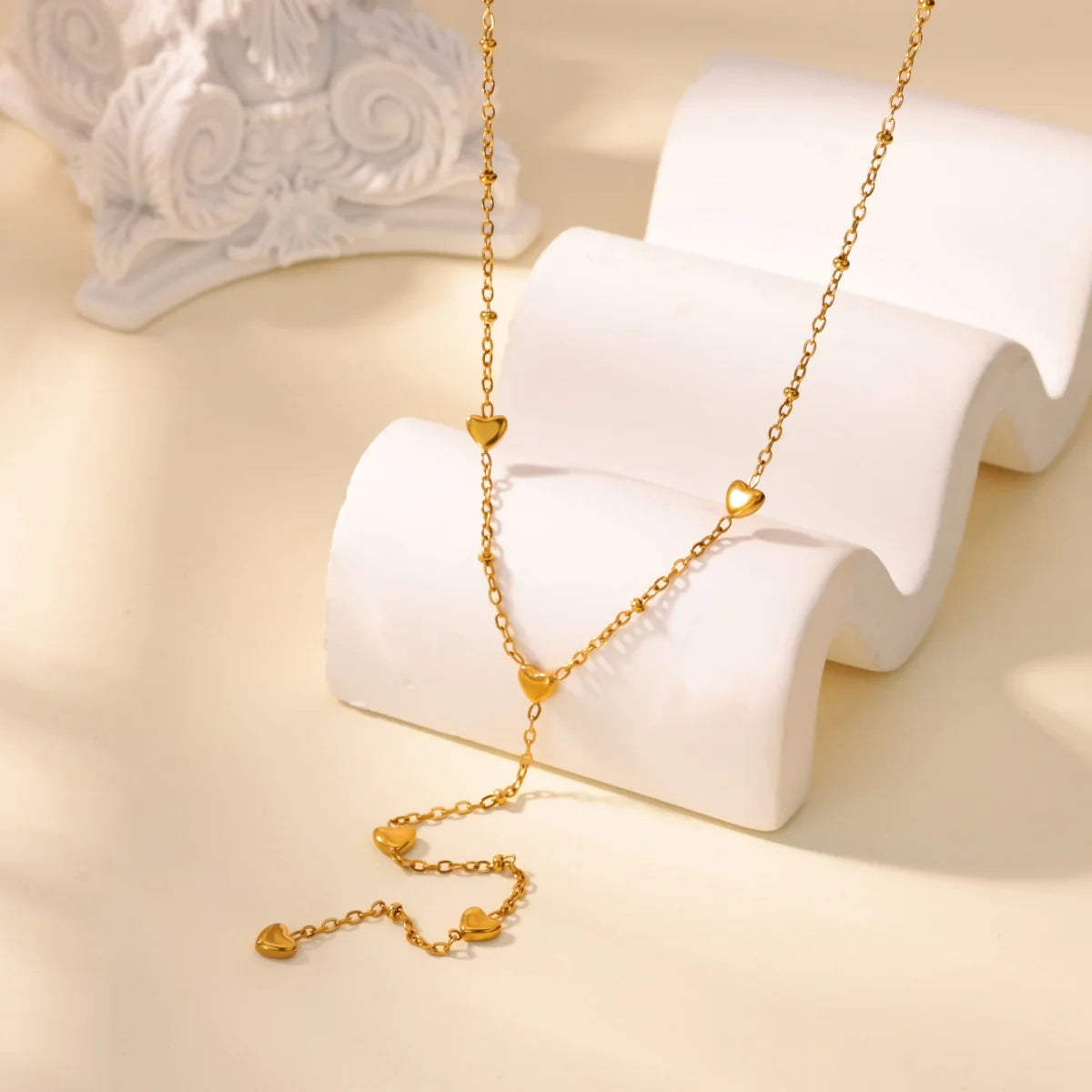 Layered Heart Pendant Necklace for Dark Feminine and Alternative Fashion