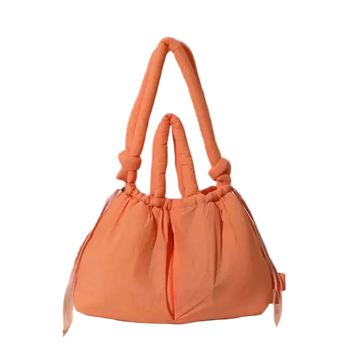 Large Capacity Puffer Tote Bag with Adjustable Strap Lightweight Design
