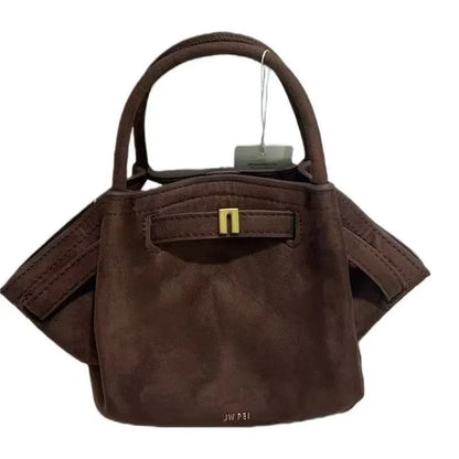 Structured Dumpling Tote Bag with Top Handle Large Capacity Design