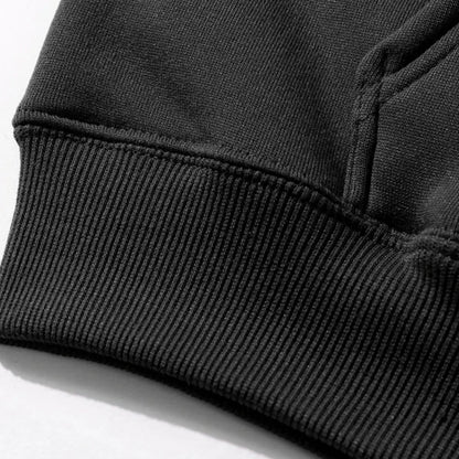 Kawaii Anime Inspired Oversized Hoodie with Minimal Expression Graphic