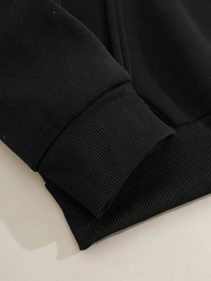 Minimalist Gothic Symbol Hoodie For Anime Streetwear Fashion