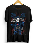 Anime Gothic Reaper Graphic T-Shirt with Dark Manga Streetwear Artwork