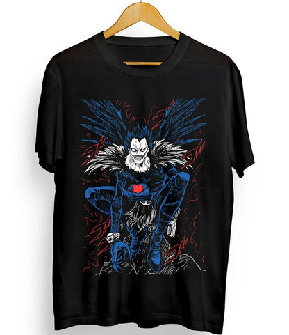 Anime Gothic Reaper Graphic T-Shirt with Dark Manga Streetwear Artwork