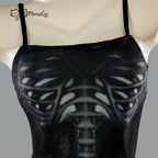 Women's Ruched Mini Cover-Up Dress with Spaghetti Straps and Quick-Dry Stretch Fabric