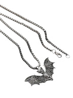 Vintage Gothic Bat Pendant Necklace With Punk Inspired Alternative Statement Chain Design