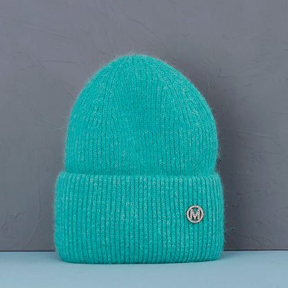 Soft Rabbit Fur Knit Beanie for Everyday Casual Outdoor Winter Fashion and Comfort Style