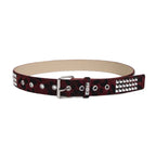 Faux Fur Rivet Waist Belt for Punk Y2K Alternative Fashion Styling