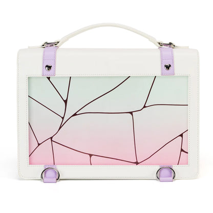 Display Window Crossbody Tote Bag with Detachable Strap Large Capacity Design
