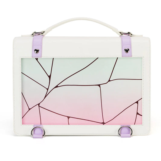 Display Window Crossbody Tote Bag with Detachable Strap Large Capacity Design