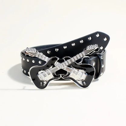 Guitar Accent Waist Belt for Gothic Punk Y2K Alternative Fashion