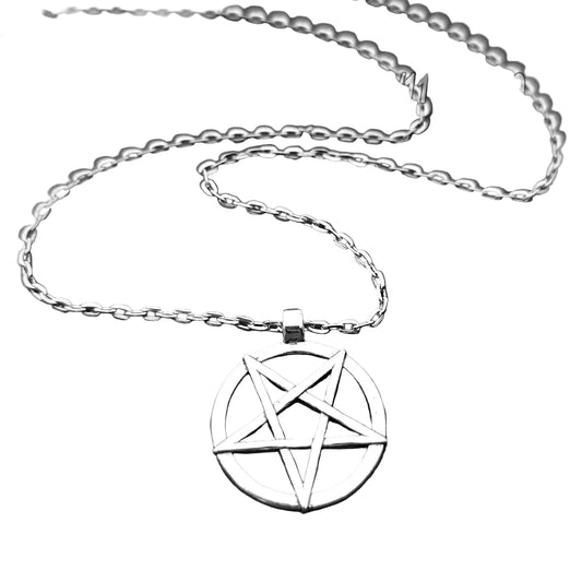 Alternative Inverted Star Pendant Necklace for Gothic Punk and Dark Fashion Styling