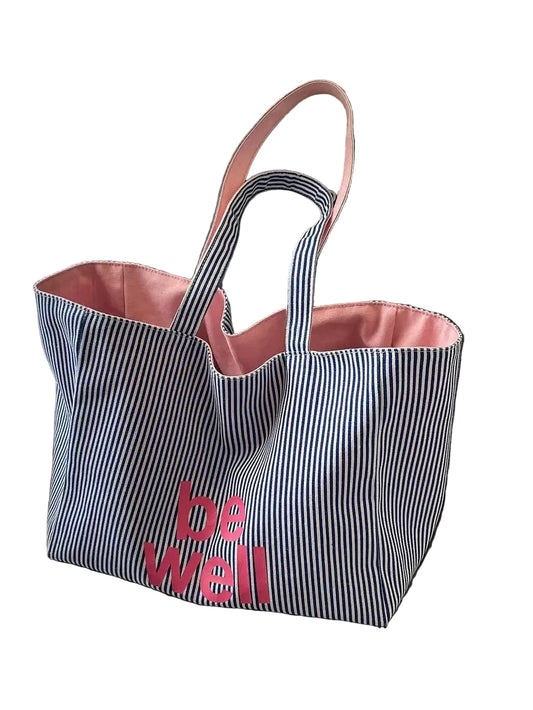 Oversized Canvas Tote Bag with Animal Inspired Pattern Lightweight Everyday Carry